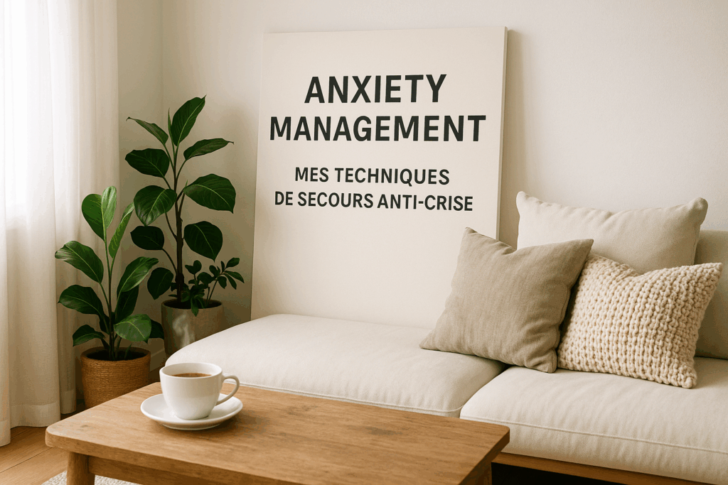 Anxiety management : mes techniques de secours anti-crise