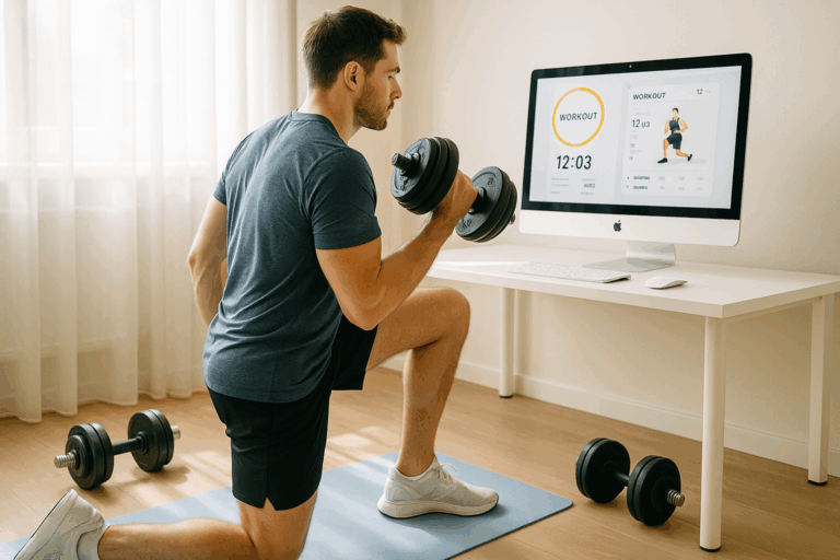 découvrez l'app fitness gratuite idéale pour vos entraînements à domicile : des exercices variés, des programmes personnalisés et tout ce qu'il faut pour remplacer votre abonnement en salle de sport à 60€ par mois !