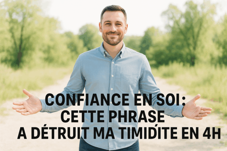 découvrez comment une simple phrase a transformé ma vie en dissipant ma timidité en 24h. conseils et astuces pour booster votre confiance en soi et oser vous affirmer dès aujourd'hui.