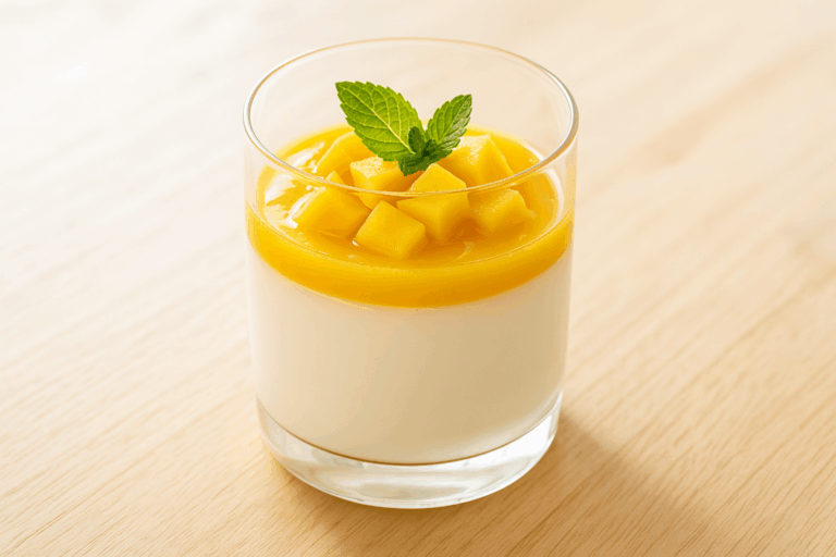 découvrez notre recette de panna cotta à la mangue, une version exotique et originale qui promet de révolutionner vos desserts avec sa douceur et sa fraîcheur incomparables.