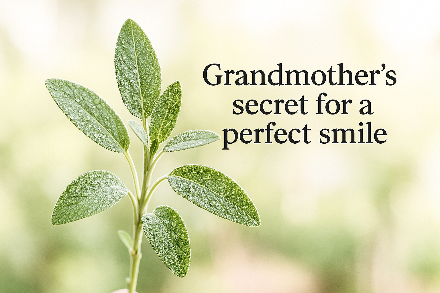 Sauge pour les dents : le secret de ma grand-mère pour un sourire parfait